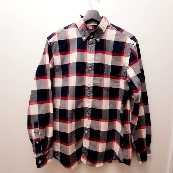 J.Crew long Sleeved checkered sz M - Picture 1 of 6